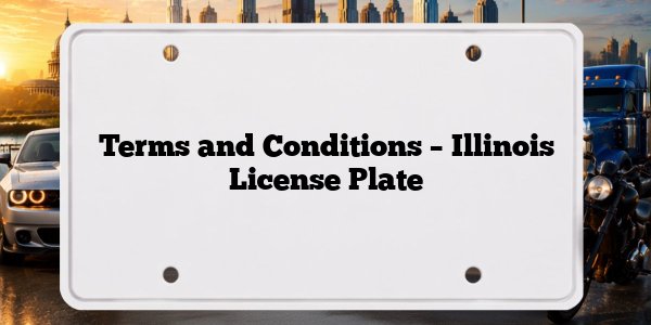 Terms and Conditions – Illinois License Plate